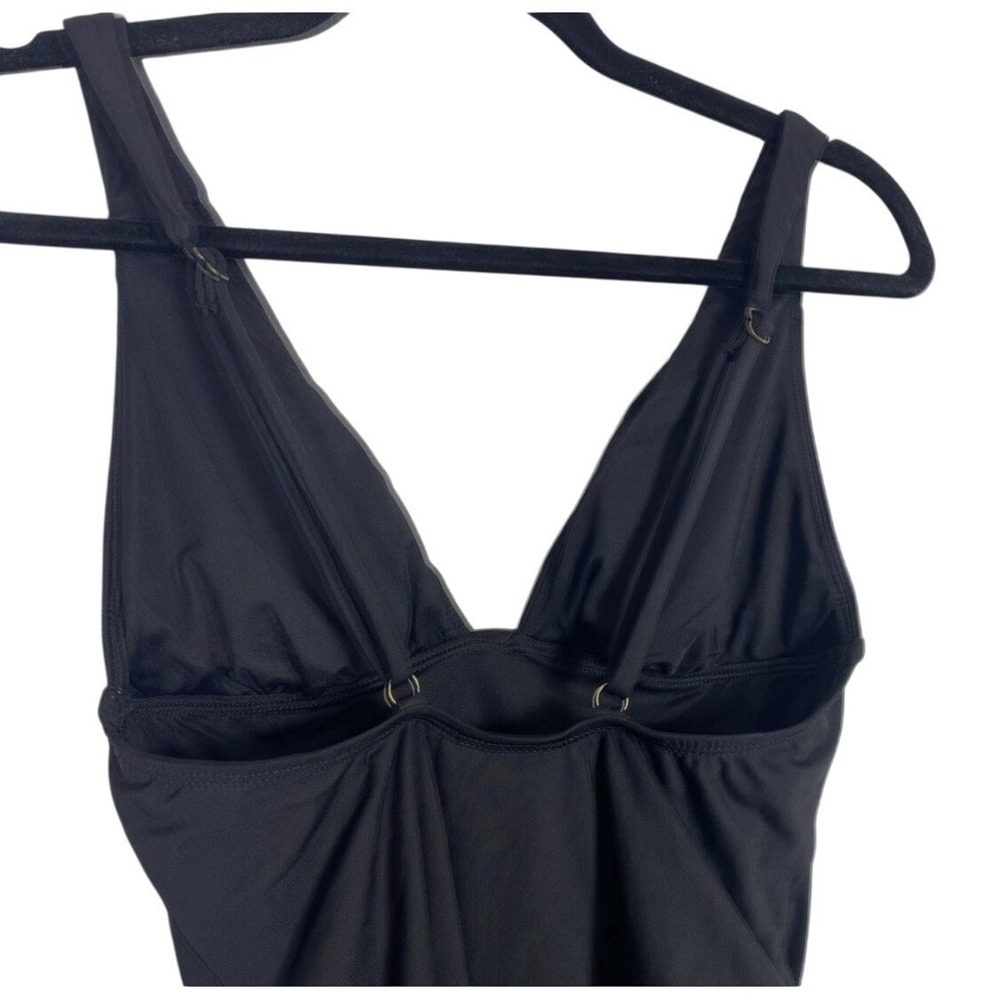 NWT Andie Swim Sardinia XS One Piece Swimsuit Black Padded Plunge V-neck Swim - Picture 7 of 8